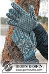 Breipatroon Glacier Green Gloves van andere kant