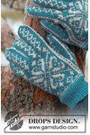 Breipatroon Glacier Green Gloves van andere kant