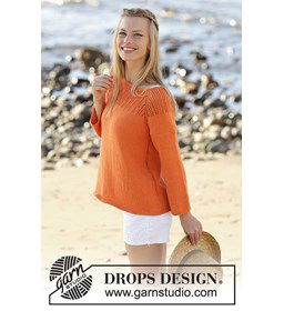 Trui gemaakt van Drops Safran