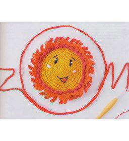 Zonnetje gemaakt van Scheepjes Softfun