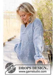 Wijde damestrui met V-hals