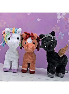 unicorn met gekleurde manen