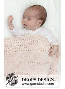 Babydeken met kantpatroon