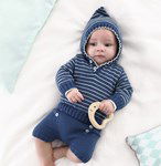 Breipatroon Trui met capuchon voor baby