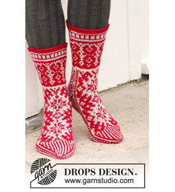 Kerstsokken gemaakt van Drops Fabel