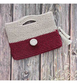 Tasje gemaakt van knopen