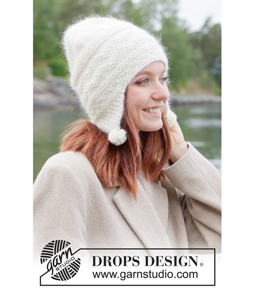 Breipatroon Gebreide muts met oorflappen in mohair & alpacawol