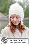 Breipatroon Gebreide muts met oorflappen in mohair & alpacawol van andere kant