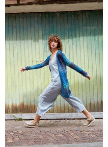 Heuplang vest met V-hals