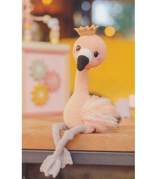 Haakpatroon Knuffel Flamingo