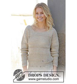 Dames trui gemaakt van Drops Bomull lin