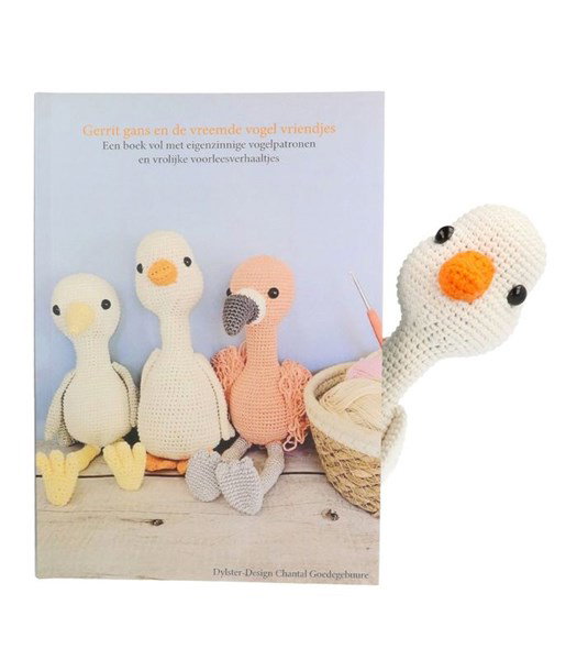 Haakpatroon Gerrit Gans, Marnix Meeuw en Fleur Flamingo
