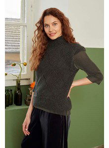 Dames spencer met ruitpatroon