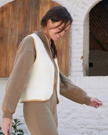 Donzig gilet voor dames