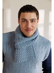 Sjaal in fantasiepatroon