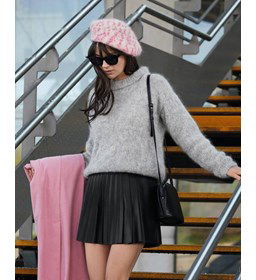 Damestrui met dubbele halsboord