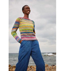Aansluitende damestrui gemaakt van Boeken Lang Yarns