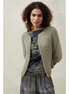 Recht damesvest met driekwart mouwen