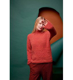 Damestrui Wasilia met col gemaakt van Lang Yarns Phoenix