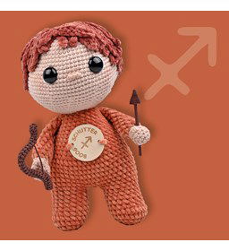 Sterrenbeeld pop Boogschutter Gijs gemaakt van Durable Cosy Fine