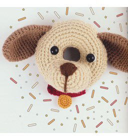 Donut Buddy Hond gemaakt van Scheepjes Cahlista