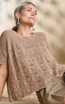 wijde zomershirt met korte mouwen