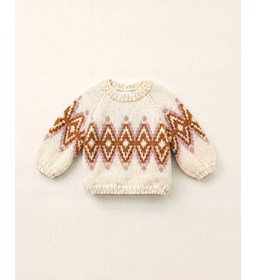 babytruitje Anatole met jacquard patroon gemaakt van Handwerk accesoires