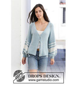 Vest voor dames gemaakt van DROPS Sky