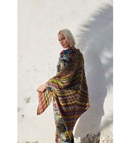 Driehoekige omslagdoek gemaakt van Breinaalden