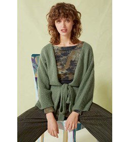 Damesvest met ceintuur