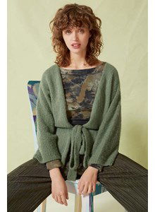 Damesvest met ceintuur