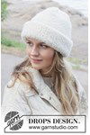 Breipatroon Arctic Whisper Hat van andere kant