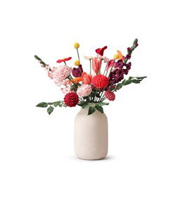 bloemen boeket gemaakt van Haaknaalden