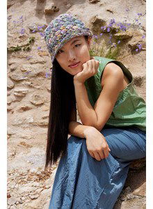 Zonnehoed in blokpatroon