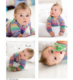 Wikkelvest gemaakt van Lang Yarns Mille colori baby