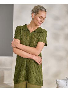 lang shirt met polokraag