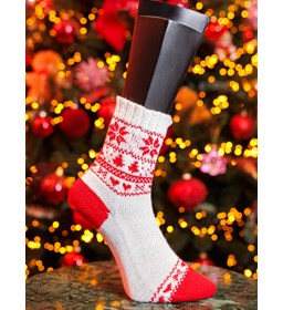 kerstsokken Christmas with Love gemaakt van Lang Yarns Jawoll