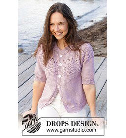 Damesvest met korte mouwen gemaakt van knopen