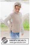 Breipatroon Driftwood Vest van andere kant