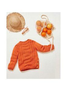 Kindertrui met knoopsluiting in zijnaad