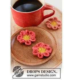 gehaakte bloemen Spring Daisies gemaakt van Drops Alpaca