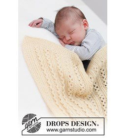 Babydeken gemaakt van Drops Baby Merino