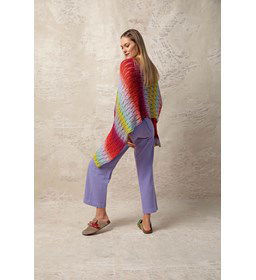 Rechthoekige zomerse sjaal gemaakt van Lang Yarns Paradise
