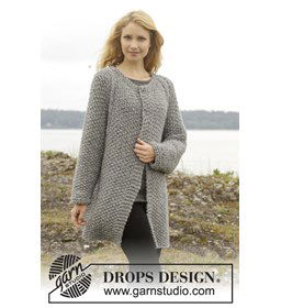 Gebreid vest met gerstekorrel gemaakt van Rondbreinaald nr 9