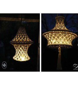 Manala lampion gemaakt van Haaknaalden