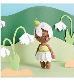 Poppetje sneeuwklokje Susie gemaakt van Boeken Rico