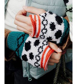 Vingerloze dameshandschoenen gemaakt van Phildar Phil Partner 3,5