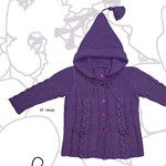 Breipatroon Vest met capuchon