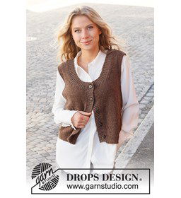 Damesvest gemaakt van Drops Puna