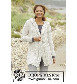 Vest met capuchon gemaakt van Drops Melody